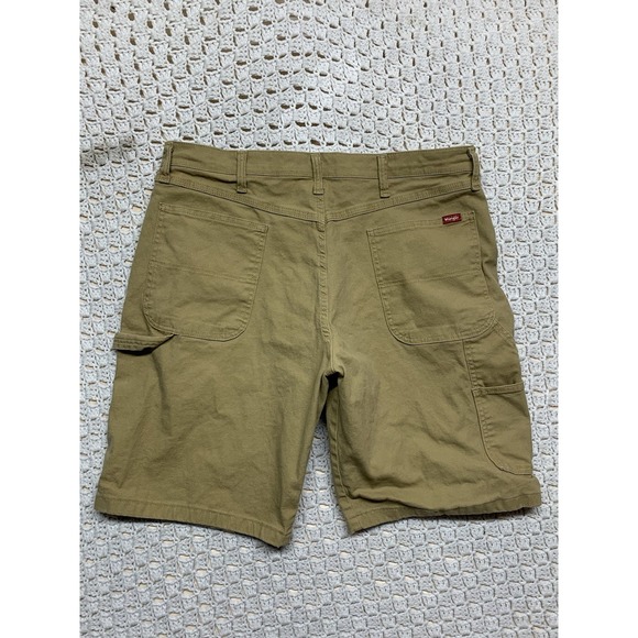 Wrangler Carpenter Men's  Shorts Size 36 Tan Canvas Outdoor Hiking Workwear - Picture 1 of 10
